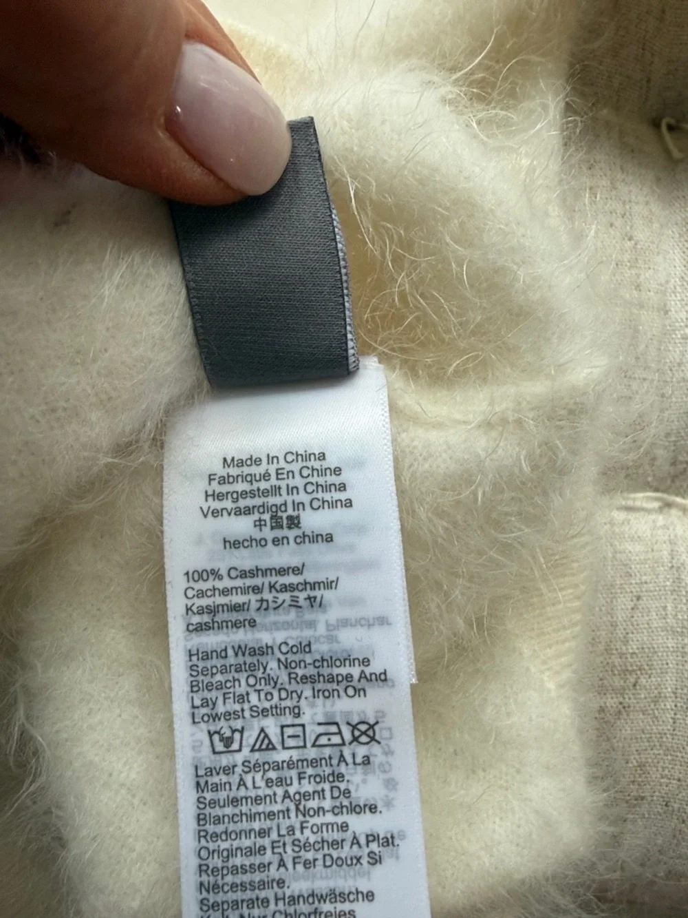 J CREW Brushed 100% Cashmere Ivory Crew Neck Sweater Quiet Luxury Capsule Luxe